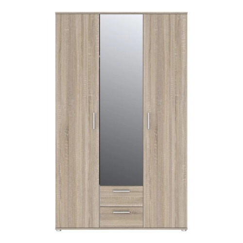 Szafa z lustrem i szufladami 120 cm Dąb Sonoma